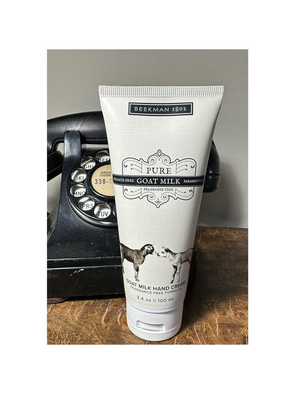 BEEKMAN 1802 Unscented HAND CREAM 3.4 oz NEW Goat Milk